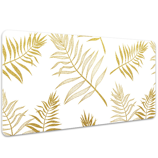 Large desk pad PVC protector palm leaves