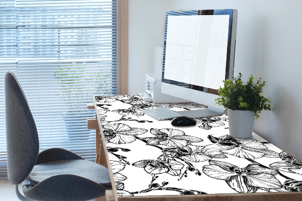 Large desk mat for children orchids