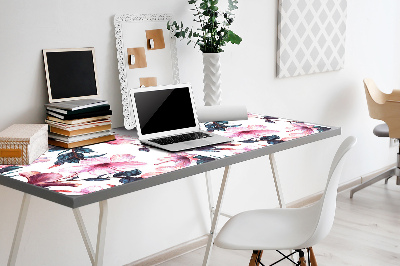 Full desk protector hibiscus flowers