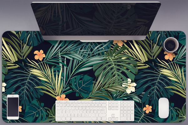 Desk pad Flowers and leaves
