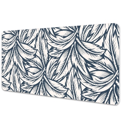 Desk pad drawn leaves