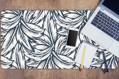 Desk pad drawn leaves