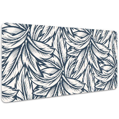 Desk pad drawn leaves