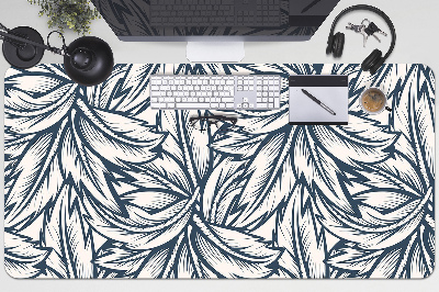 Desk pad drawn leaves