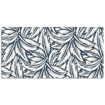 Desk pad drawn leaves