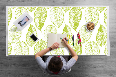 Full desk mat Green leaves