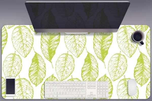 Full desk mat Green leaves