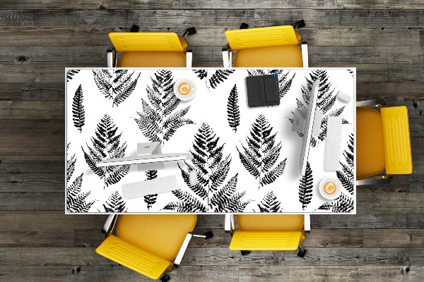 Desk pad imprints of ferns