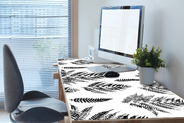 Desk pad imprints of ferns