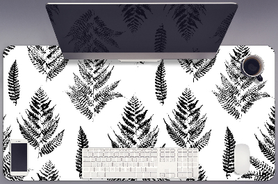Desk pad imprints of ferns