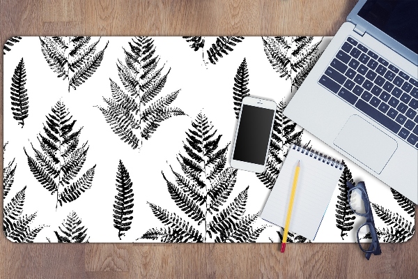 Desk pad imprints of ferns