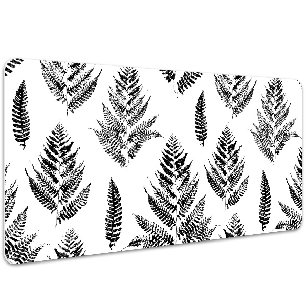 Desk pad imprints of ferns