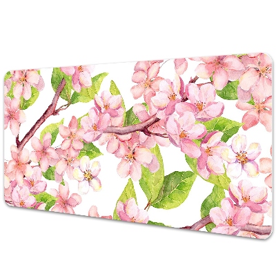 Large desk pad PVC protector Cherry blossoms