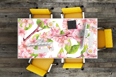 Large desk pad PVC protector Cherry blossoms