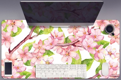 Large desk pad PVC protector Cherry blossoms