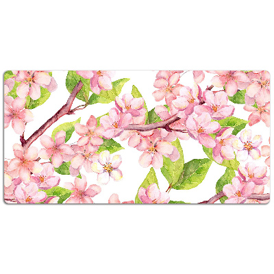 Large desk pad PVC protector Cherry blossoms