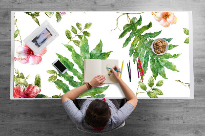 Desk pad Leaves and flowers