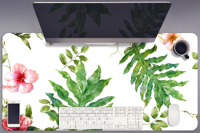 Desk pad Leaves and flowers