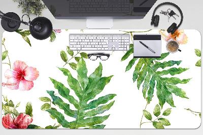 Desk pad Leaves and flowers