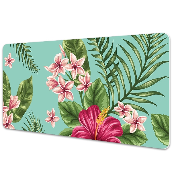 Large desk mat for children flowers