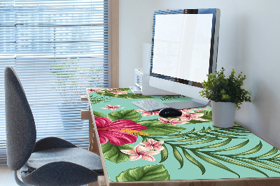 Large desk mat for children flowers