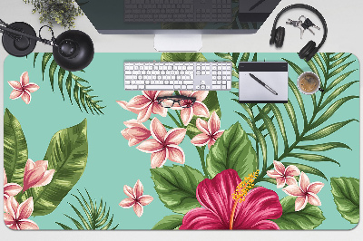 Large desk mat for children flowers