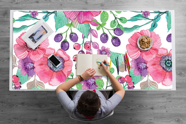 Desk pad Flowers and berries