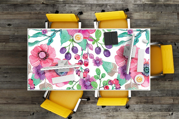 Desk pad Flowers and berries