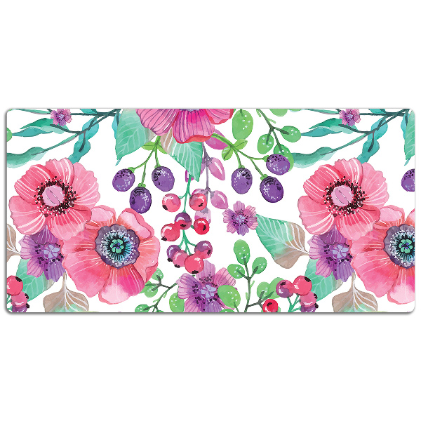 Desk pad Flowers and berries