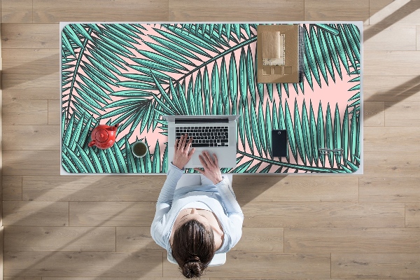 Desk pad exotic leaf