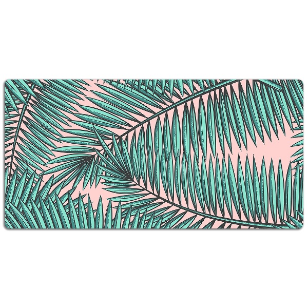 Desk pad exotic leaf