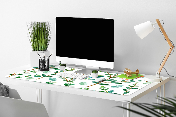 Desk pad green branches
