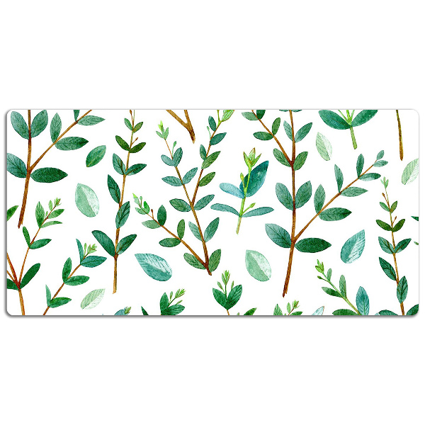 Desk pad green branches
