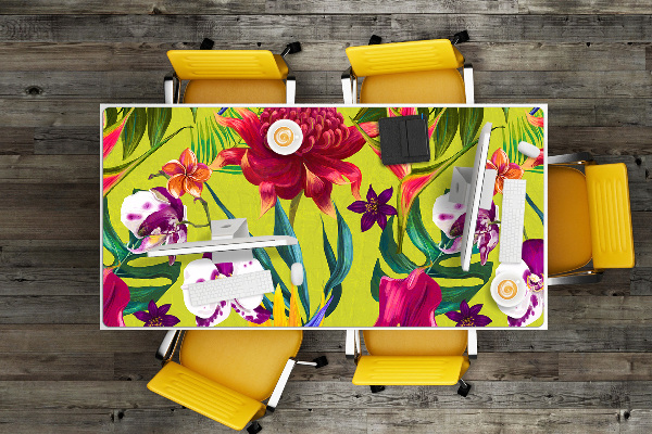 Full desk mat painted garden