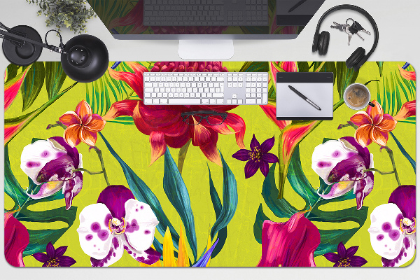 Full desk mat painted garden