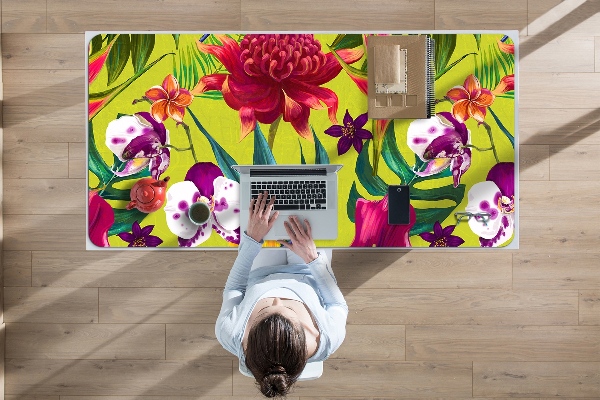 Full desk mat painted garden