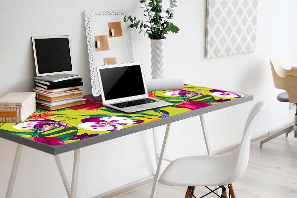 Full desk mat painted garden