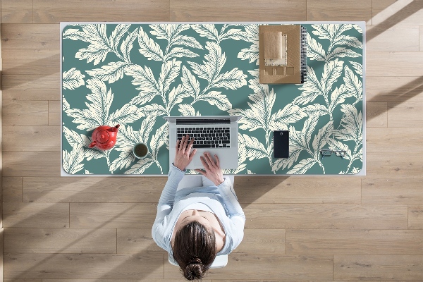 Large desk pad PVC protector picture leaves