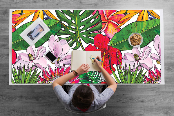 Desk pad Colorful flowers