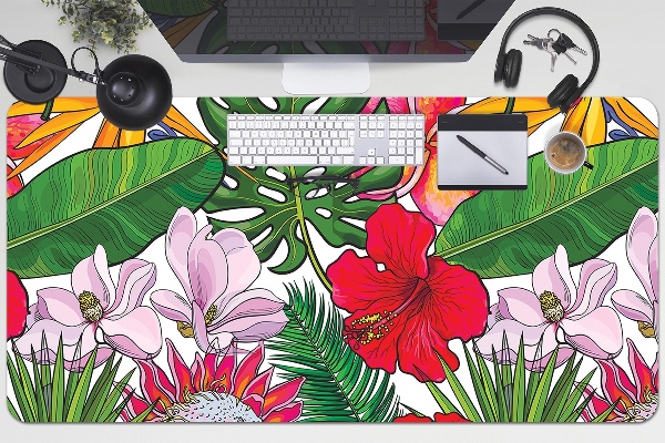 Desk pad Colorful flowers