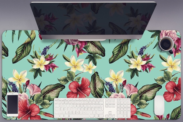 Desk pad Leaves and flowers