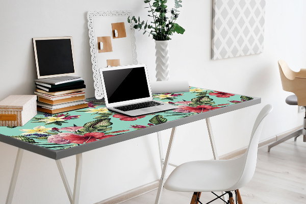 Desk pad Leaves and flowers