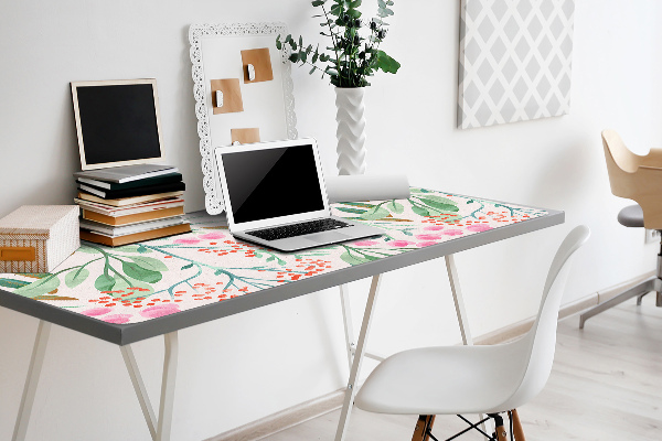 Full desk protector rowan leaves