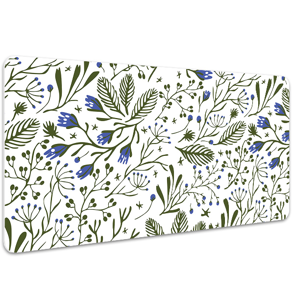 Large desk mat for children flowers