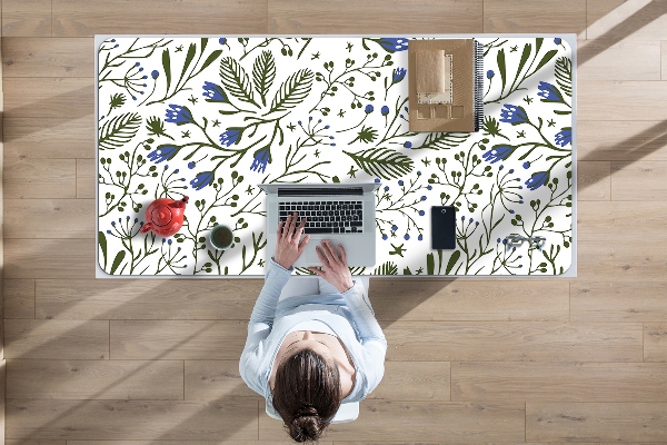 Large desk mat for children flowers