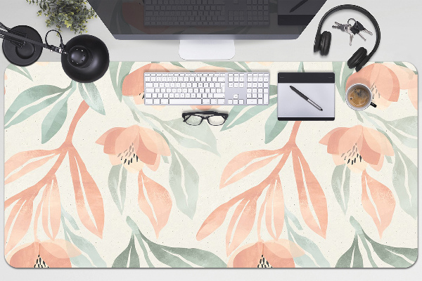 Large desk mat for children Leaves