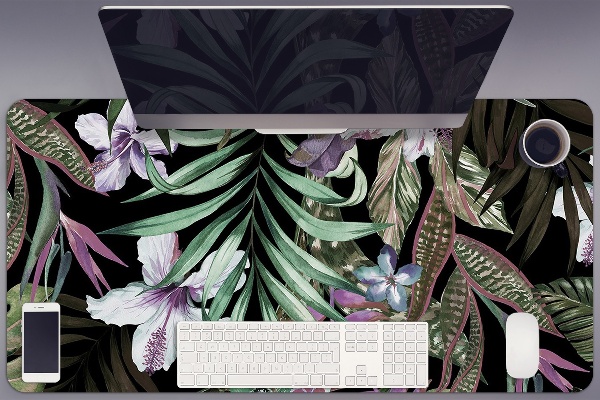 Full desk mat palm flowers