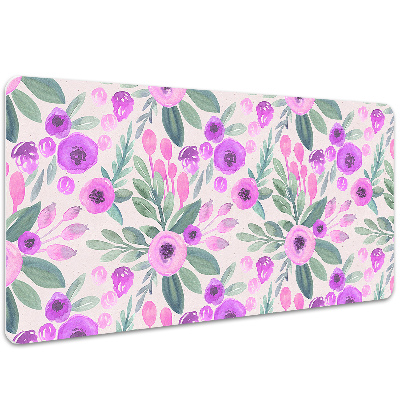 Large desk mat table protector floral Pattern