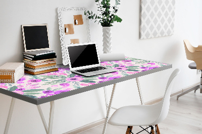 Large desk mat table protector floral Pattern