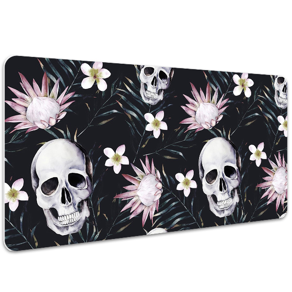 Full desk protector Skull and leaves